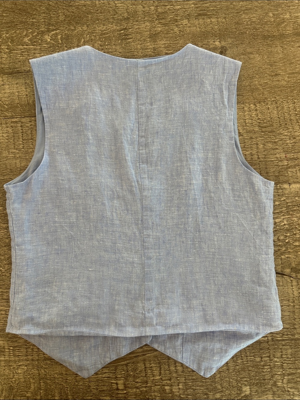 Quince Light Blue 2 piece Linen Set - Picture 7 of 11